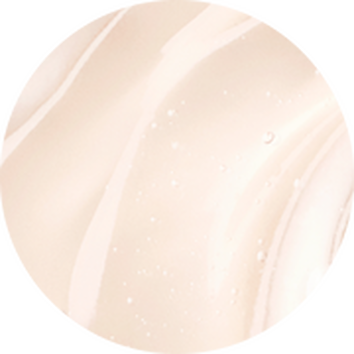 Texture fluide et marbree en nuances de beige clair, avec des reflets brillants et des gouttelettes d'eau.