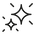 Icones de scintillement representant la magie et l'eclat, sur fond simple et epure.