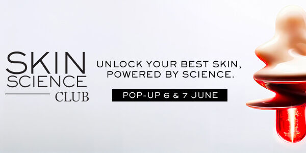 Alt-tekst: Aanbeveling voor de Lancome Skin Science Club pop-up, die op 22-23 maart de toekomst van huidverzorging presenteert.